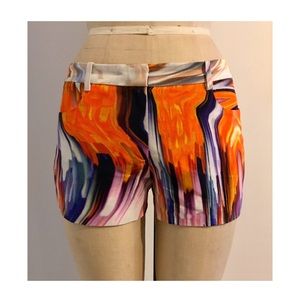 Silk Faille Paint Stroke shorts